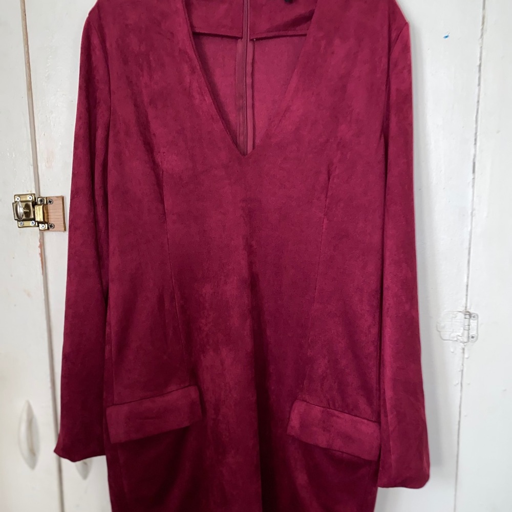 Red/Maroon long sleeve dress